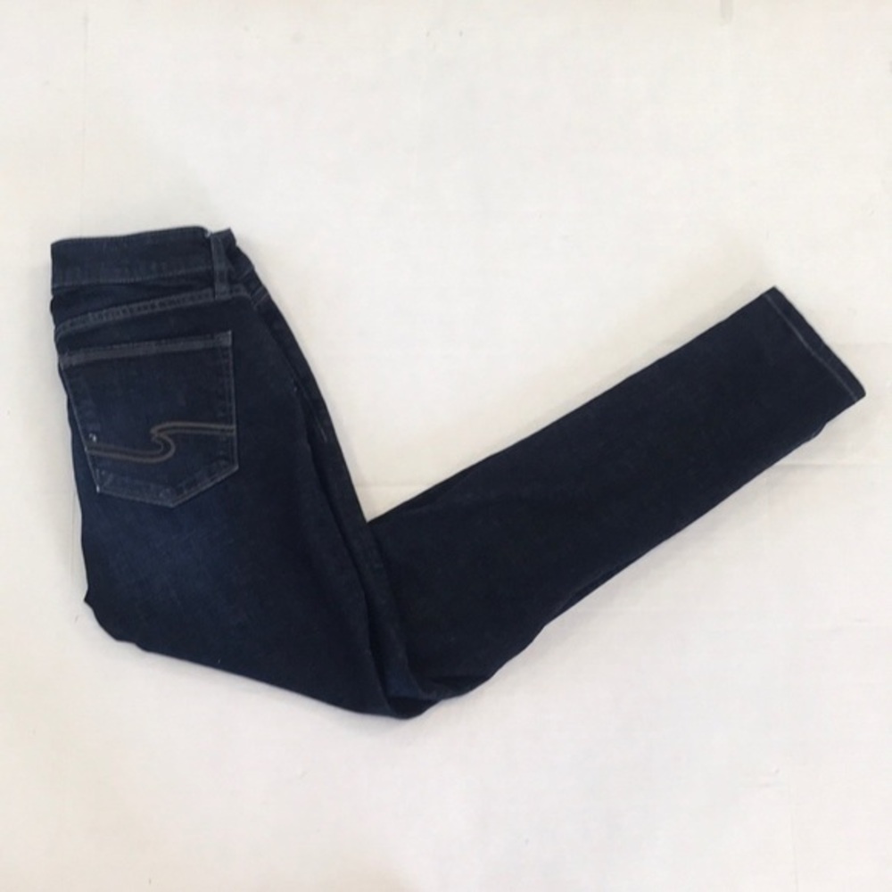 Silver Jeans Elyse Skinny Dark Wash Jeans - Picture 3 of 10